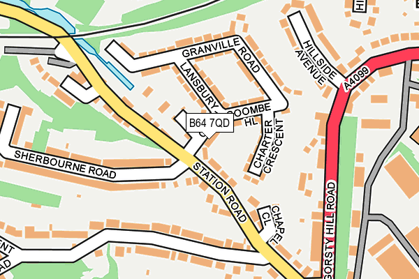 B64 7QD map - OS OpenMap – Local (Ordnance Survey)