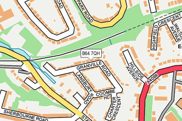 B64 7QH map - OS OpenMap – Local (Ordnance Survey)