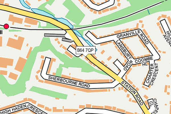 B64 7QP map - OS OpenMap – Local (Ordnance Survey)