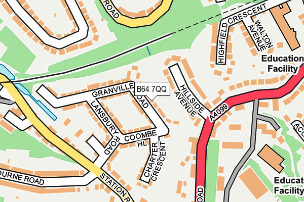 B64 7QQ map - OS OpenMap – Local (Ordnance Survey)