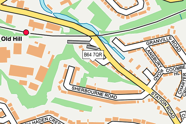 B64 7QR map - OS OpenMap – Local (Ordnance Survey)