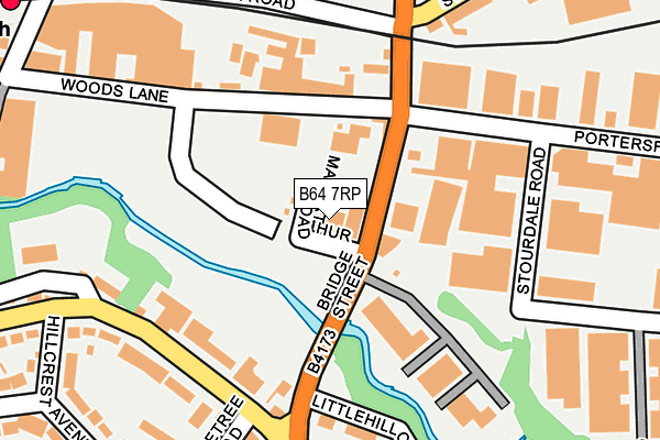 B64 7RP map - OS OpenMap – Local (Ordnance Survey)