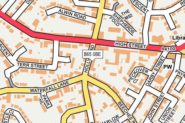 B65 0BE map - OS OpenMap – Local (Ordnance Survey)