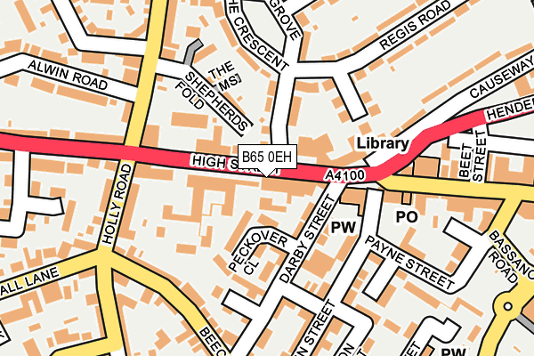 B65 0EH map - OS OpenMap – Local (Ordnance Survey)