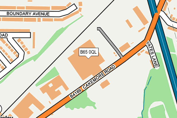 B65 0QL map - OS OpenMap – Local (Ordnance Survey)