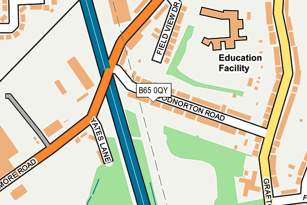 B65 0QY map - OS OpenMap – Local (Ordnance Survey)