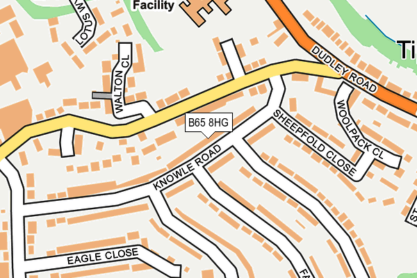 B65 8HG map - OS OpenMap – Local (Ordnance Survey)