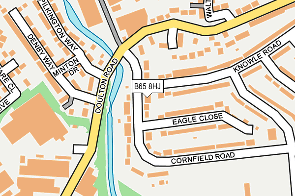 B65 8HJ map - OS OpenMap – Local (Ordnance Survey)