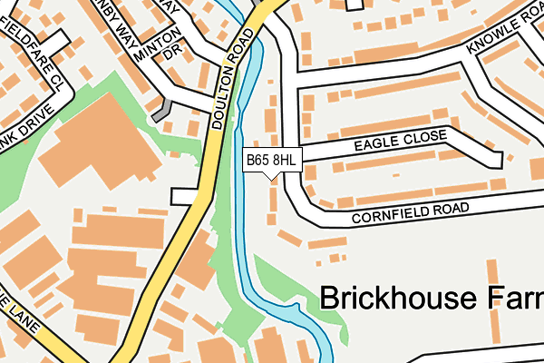B65 8HL map - OS OpenMap – Local (Ordnance Survey)