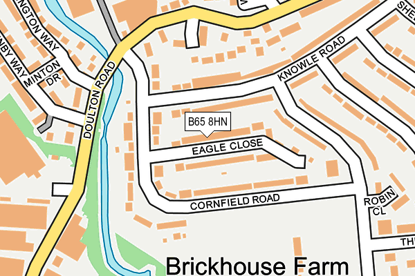 B65 8HN map - OS OpenMap – Local (Ordnance Survey)