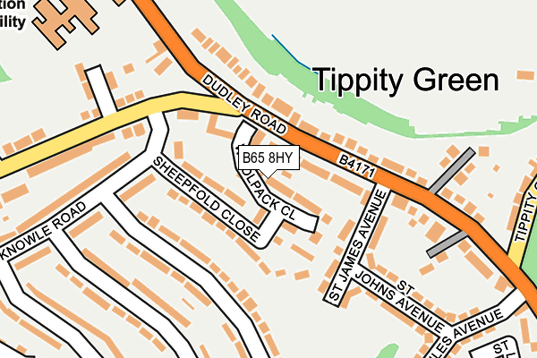 B65 8HY map - OS OpenMap – Local (Ordnance Survey)