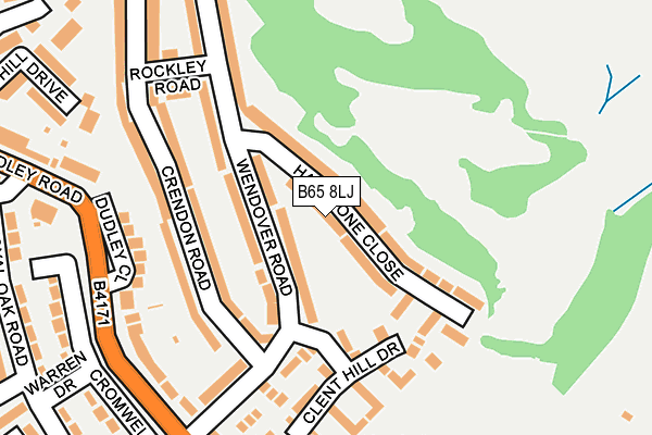 B65 8LJ map - OS OpenMap – Local (Ordnance Survey)