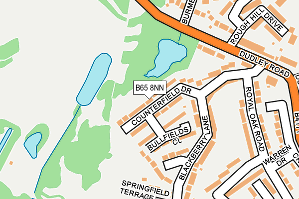 B65 8NN map - OS OpenMap – Local (Ordnance Survey)