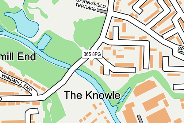 B65 8PG map - OS OpenMap – Local (Ordnance Survey)
