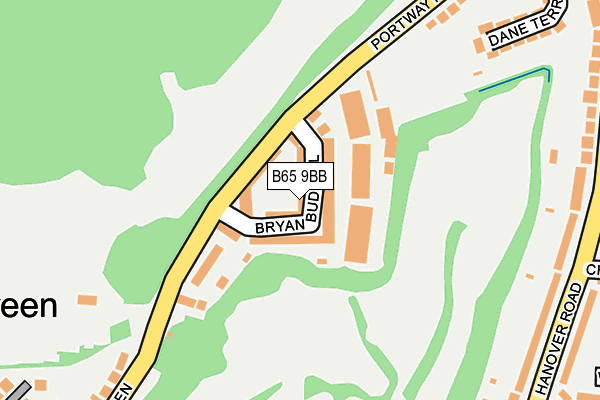 B65 9BB map - OS OpenMap – Local (Ordnance Survey)