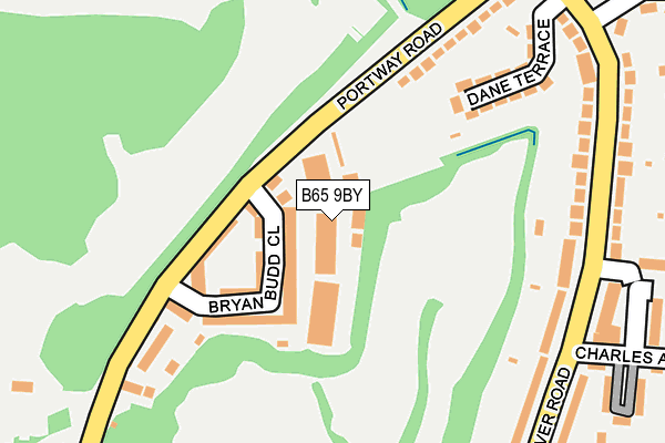 B65 9BY map - OS OpenMap – Local (Ordnance Survey)