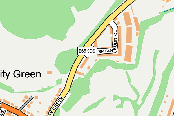 B65 9DS map - OS OpenMap – Local (Ordnance Survey)