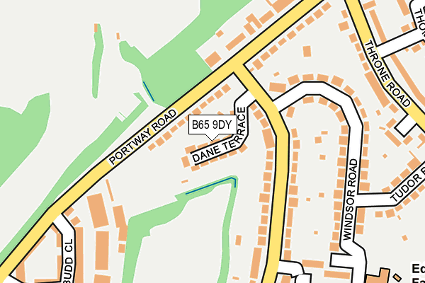B65 9DY map - OS OpenMap – Local (Ordnance Survey)