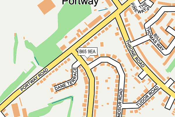 B65 9EA map - OS OpenMap – Local (Ordnance Survey)