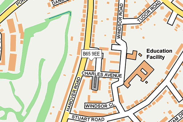 B65 9EE map - OS OpenMap – Local (Ordnance Survey)