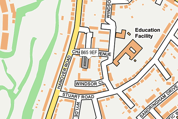 B65 9EF map - OS OpenMap – Local (Ordnance Survey)