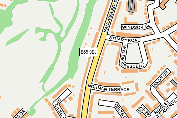 B65 9EJ map - OS OpenMap – Local (Ordnance Survey)