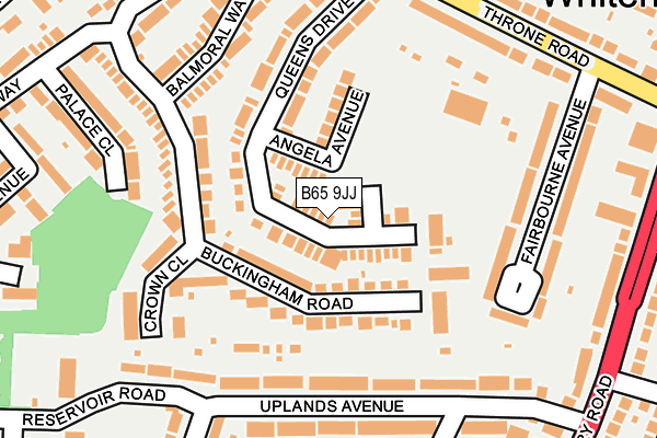 B65 9JJ map - OS OpenMap – Local (Ordnance Survey)