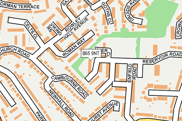 B65 9NT map - OS OpenMap – Local (Ordnance Survey)