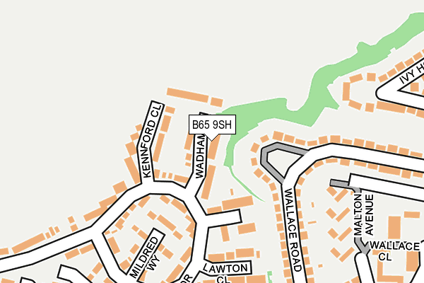 B65 9SH map - OS OpenMap – Local (Ordnance Survey)