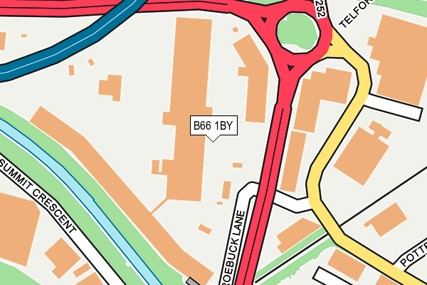 B66 1BY map - OS OpenMap – Local (Ordnance Survey)