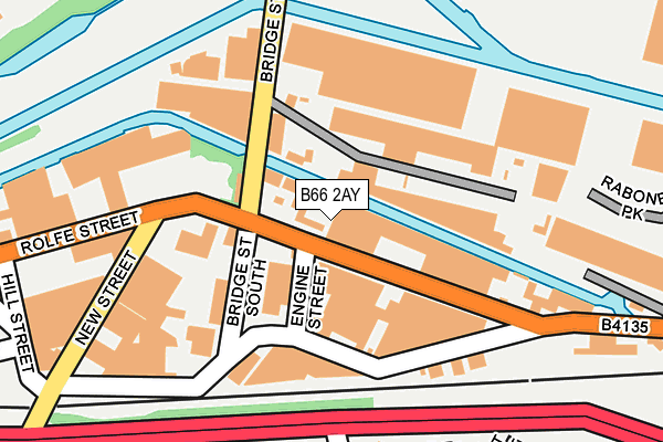 B66 2AY map - OS OpenMap – Local (Ordnance Survey)