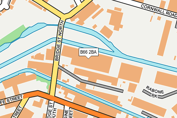 B66 2BA map - OS OpenMap – Local (Ordnance Survey)