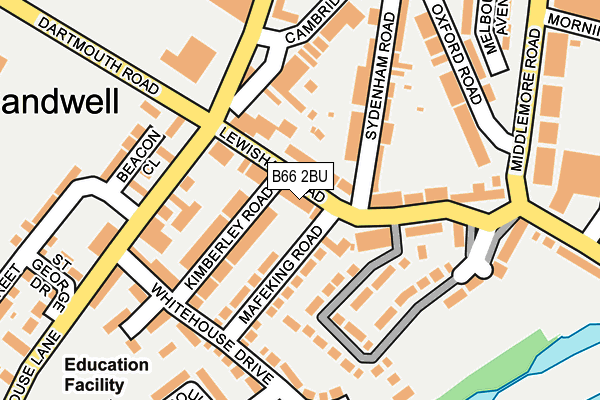 B66 2BU map - OS OpenMap – Local (Ordnance Survey)