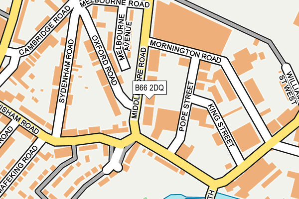 B66 2DQ map - OS OpenMap – Local (Ordnance Survey)