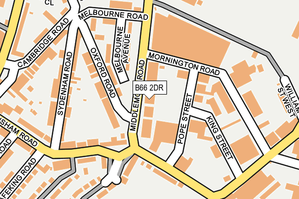 B66 2DR map - OS OpenMap – Local (Ordnance Survey)