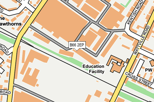 B66 2EP map - OS OpenMap – Local (Ordnance Survey)