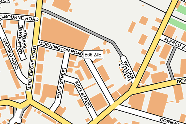 B66 2JE map - OS OpenMap – Local (Ordnance Survey)