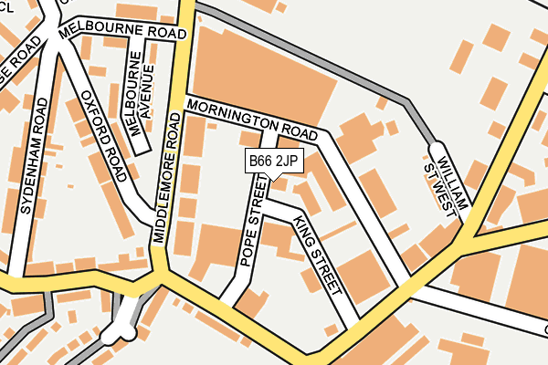 B66 2JP map - OS OpenMap – Local (Ordnance Survey)