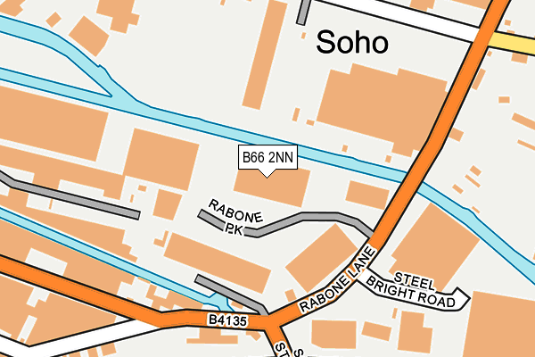 B66 2NN map - OS OpenMap – Local (Ordnance Survey)