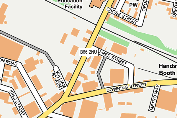 B66 2NU map - OS OpenMap – Local (Ordnance Survey)