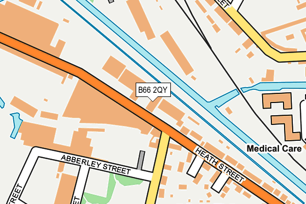 B66 2QY map - OS OpenMap – Local (Ordnance Survey)