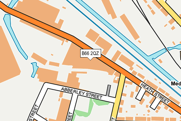 B66 2QZ map - OS OpenMap – Local (Ordnance Survey)