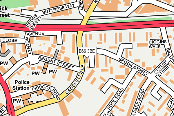 B66 3BE map - OS OpenMap – Local (Ordnance Survey)