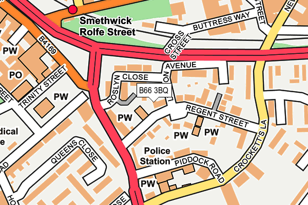 B66 3BQ map - OS OpenMap – Local (Ordnance Survey)