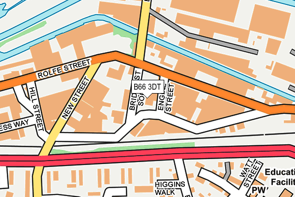 B66 3DT map - OS OpenMap – Local (Ordnance Survey)