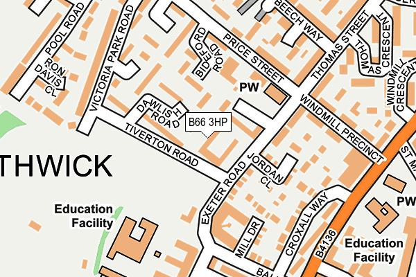 B66 3HP map - OS OpenMap – Local (Ordnance Survey)