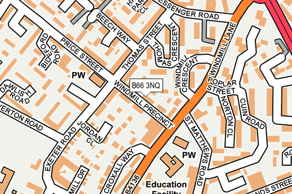 B66 3NQ map - OS OpenMap – Local (Ordnance Survey)