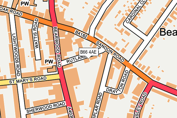 B66 4AE map - OS OpenMap – Local (Ordnance Survey)