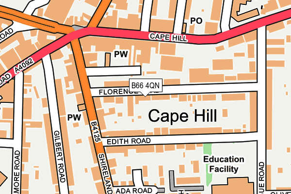 B66 4QN map - OS OpenMap – Local (Ordnance Survey)