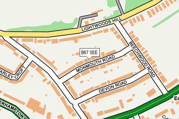 B67 5EE map - OS OpenMap – Local (Ordnance Survey)